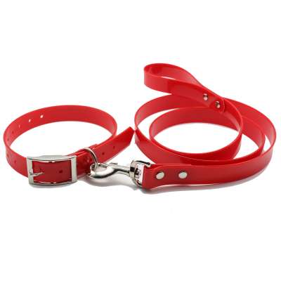 Customizable Easy Release Eco Friendly Christmas Dog Collars Metal Buckle And Leash Set